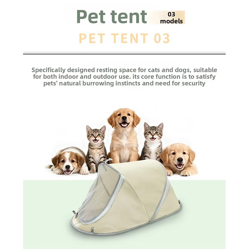 Outdoor Camping Dog Kennel - Faltbares Haustierzelt, tragbares, atmungsaktives Netzhaus für