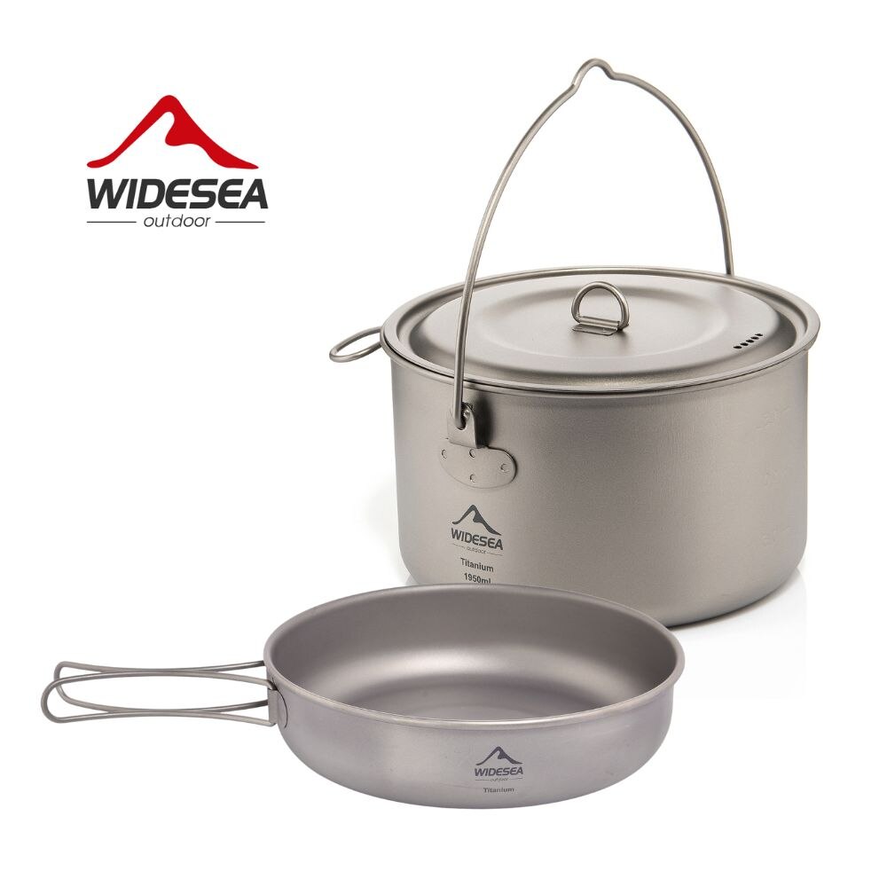 Outdoor Camping Kitchen Set - Wideea Camping Geschirr Titan Kochgeschirr Set