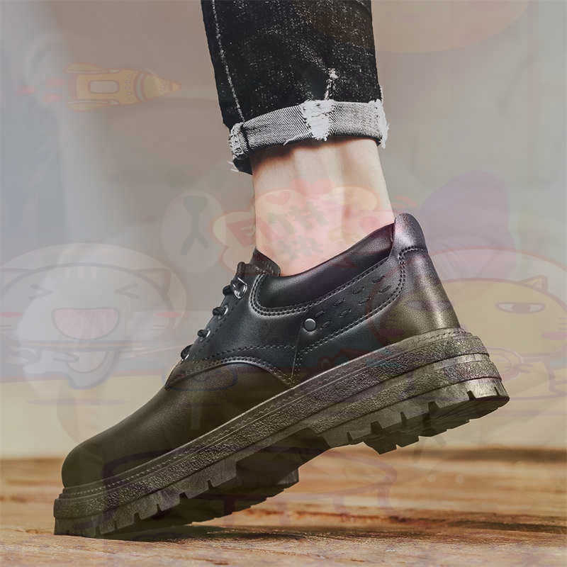 Outdoor Camping Ideas - Dunkles Naturleder, modische Turnschuhe, Tennis-Herren-Turnschuhe, modische