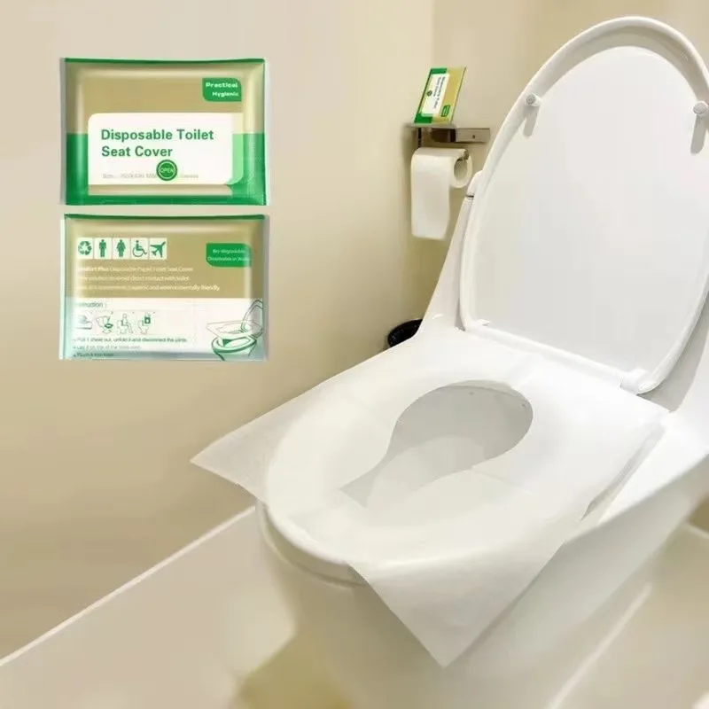 Outdoor Camping Outfit - 1-10 Einweg-Toilettensitzauflagen zum Einwischen, tragbar für