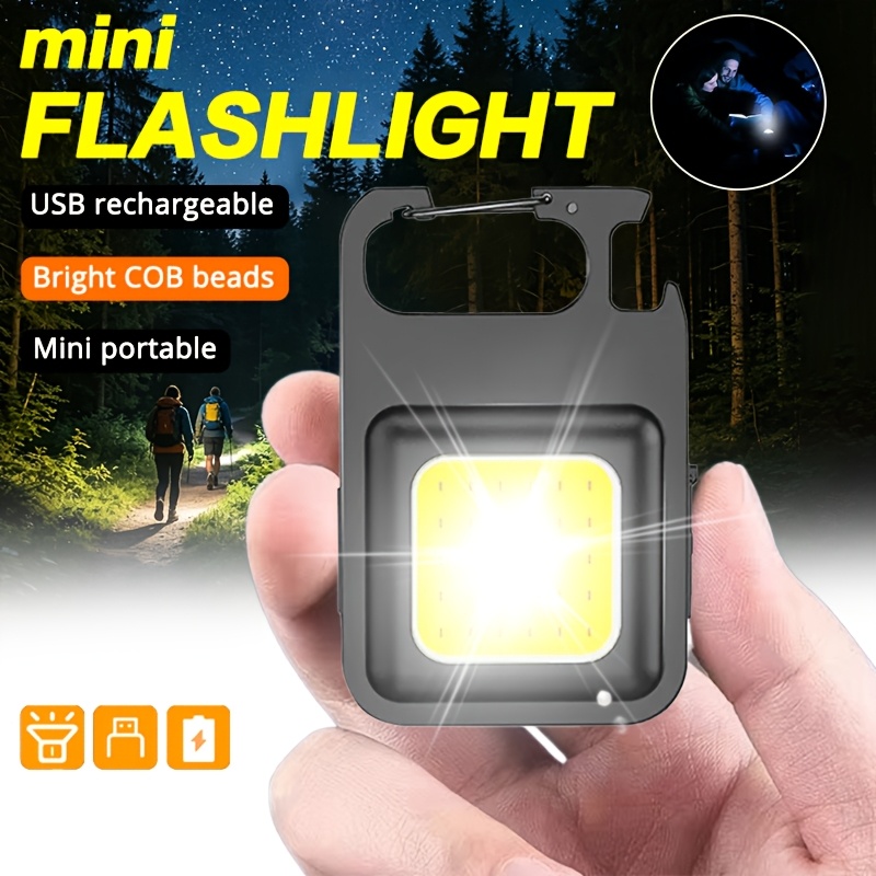 Camping Lantern - Tragbare Schlüsselanhänger-Leuchte Mini Multifunktionale Camping-Taschenlampe USB