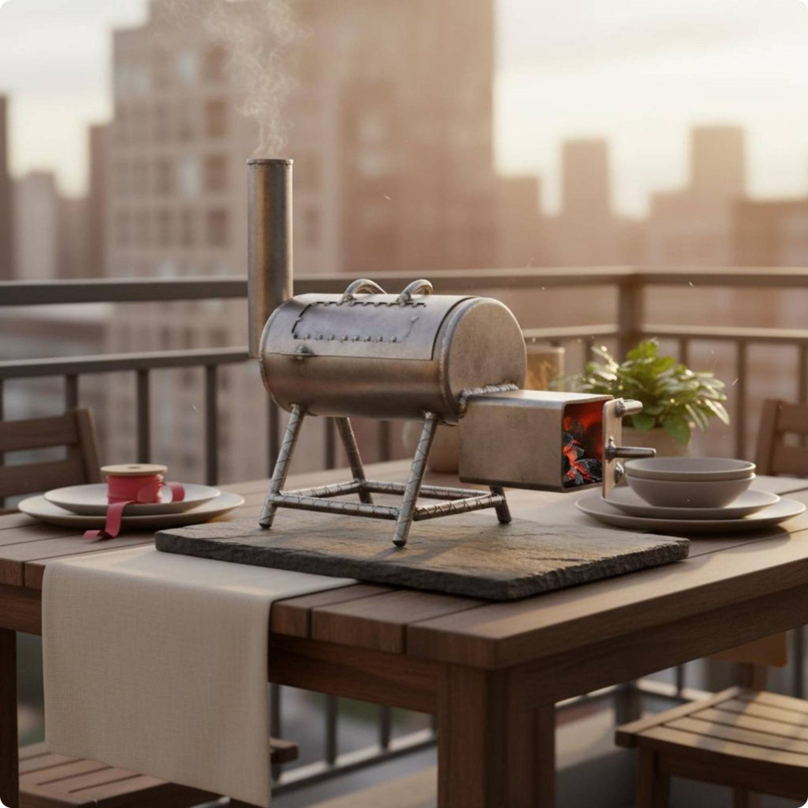 Outdoor Camping Ideas - Mini-Grill Geschenkidee Tragbarer Barbecue-Grill Kleiner Holzkohlegrill
