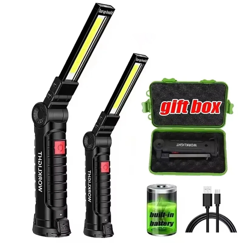 Camping Lantern - Tragbare Handtaschenlampe USB Wiederaufladbare LED-Arbeitsleuchte 5