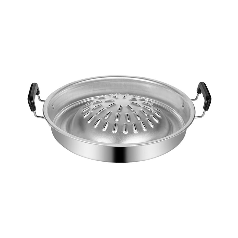 Kitchen Outdoor Camping - 2-in-1 Hot Pot Grillpfanne Antihaft-Aluminium BBQ-Grill