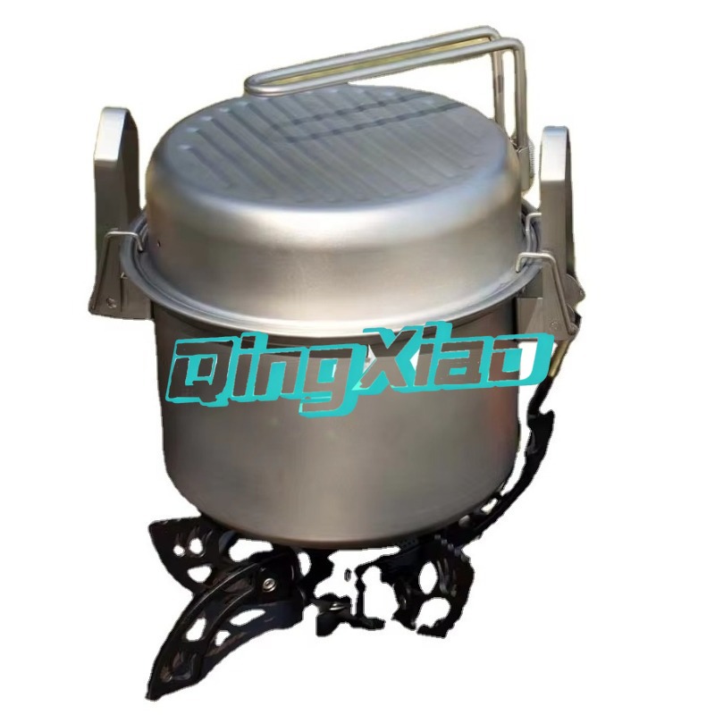 Cooking Outdoor Camping - Multifunktionaler Camping-Kochtopf aus 304 Edelstahl für