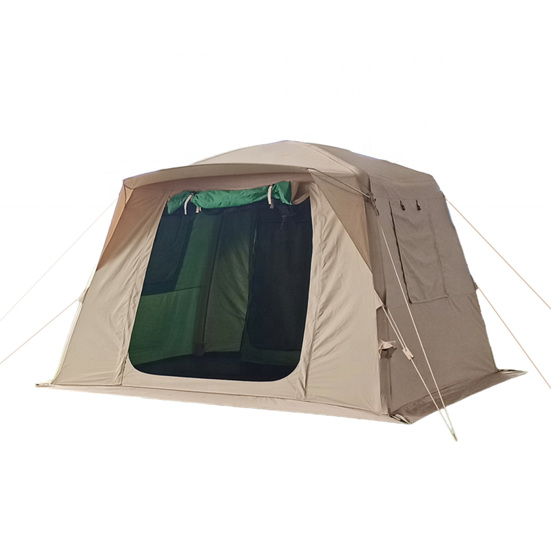 Outdoor Camping On Youtube - Aufblasbares Outdoor-Würfelzelt Glamping Reisebett-Zelt Aufblasbares Camping-