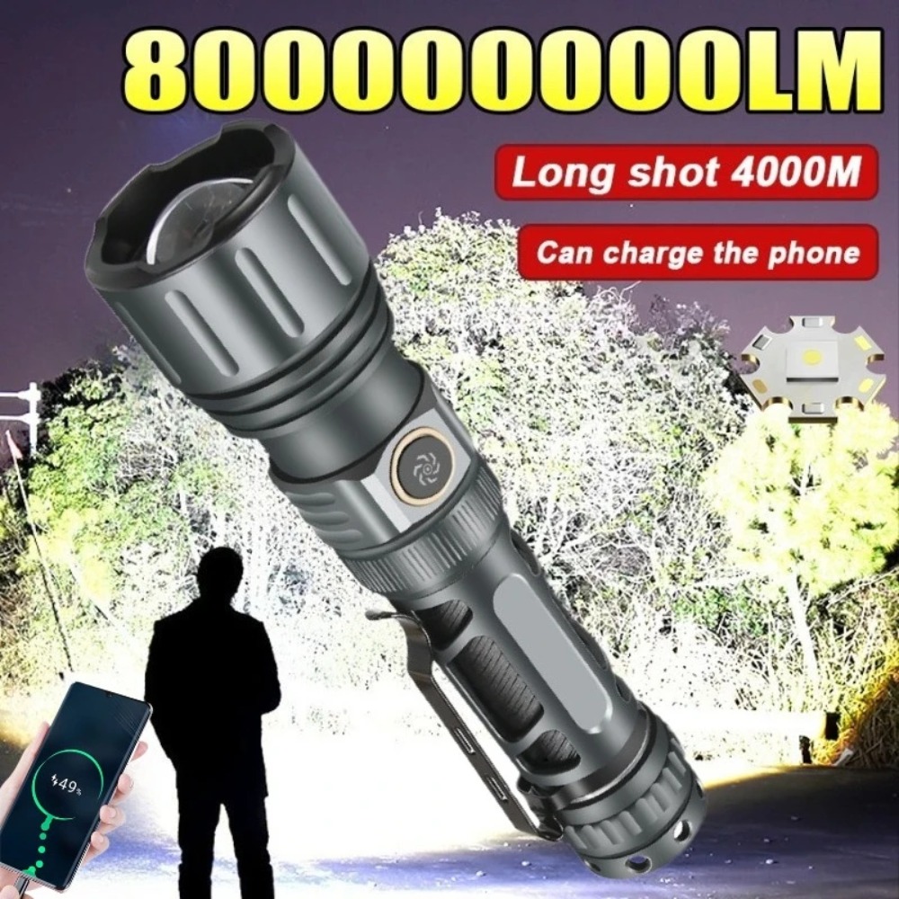 Camping Lantern - Superhelle Taschenlampe Tragbare Wiederaufladbare LED-Lampe Taktische