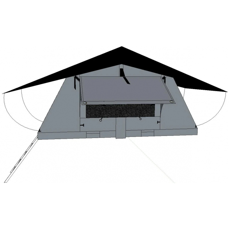 Outdoor Camping Tents For Sale - Fabrik-Bestseller Hochwertiges 4-Personen 4x4 Offroad Wasserdichtes