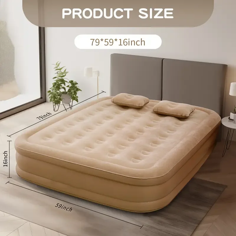 Bed Outdoor Camping - Luxuriöse aufblasbare PVC-Luftmatratze für 2 Personen