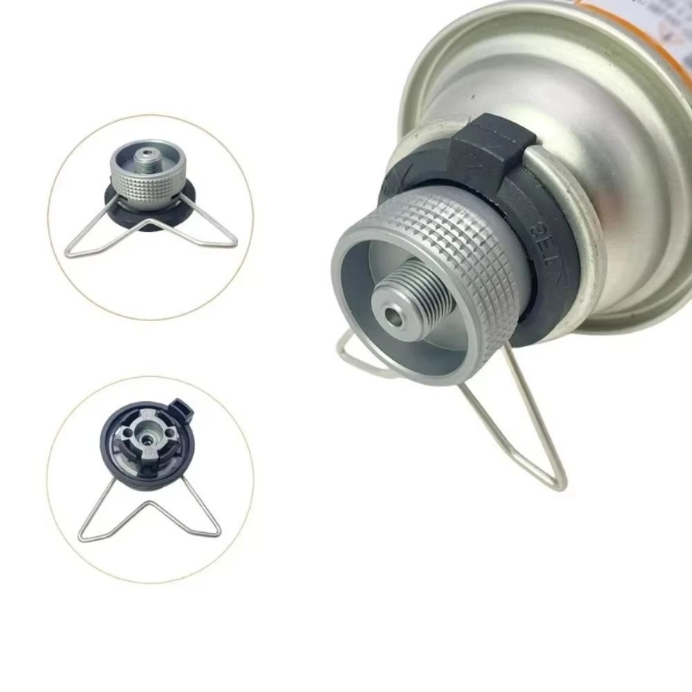 Outdoor Camping On Youtube - Tragbarer Aluminium-Butan-Adapter mit Schraubventil, Universeller Campingkocher-Adapter,