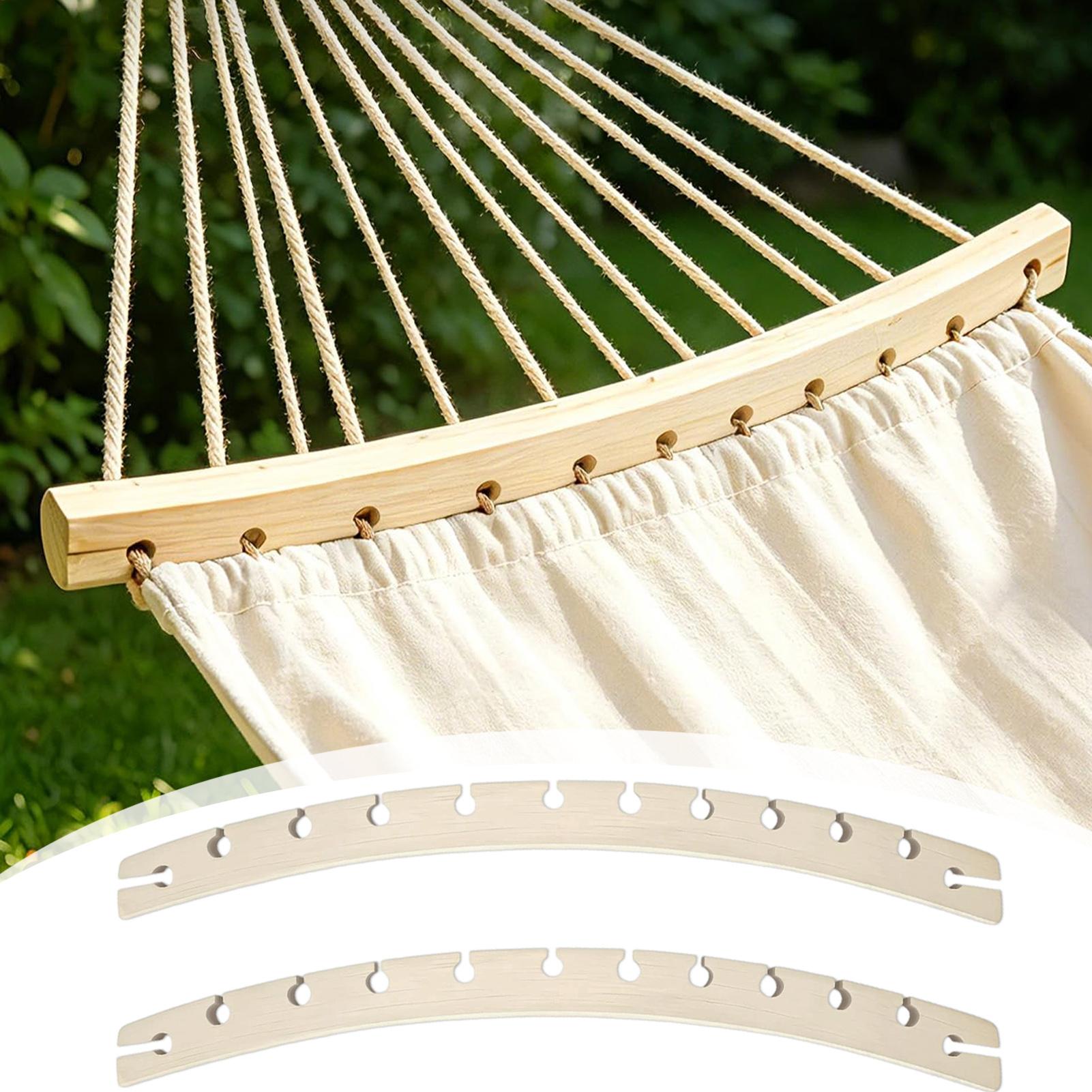 Outdoor Camping Outfit - Ersatz-Hängematten-Spreizstangen aus Holz, 2-teiliges abnehmbares Set