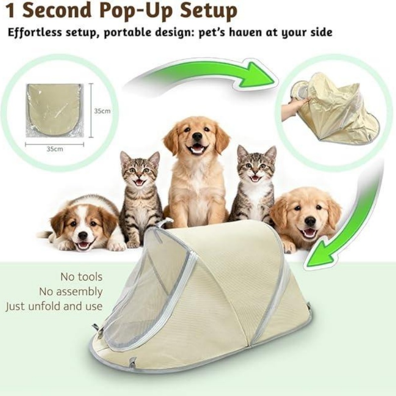 Tragbares Pop-Up-Hundezelt, So – Outdoor Camping Dog Bed Bewertung und Preis