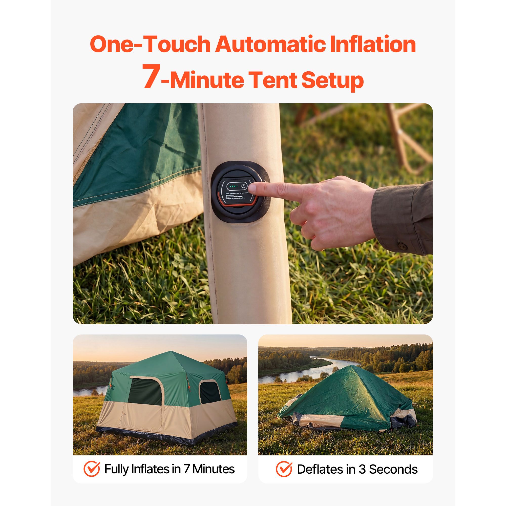 Campingzelt, 6-Personen Aufbla – Outdoor Camping On Youtube Bewertung und Preis