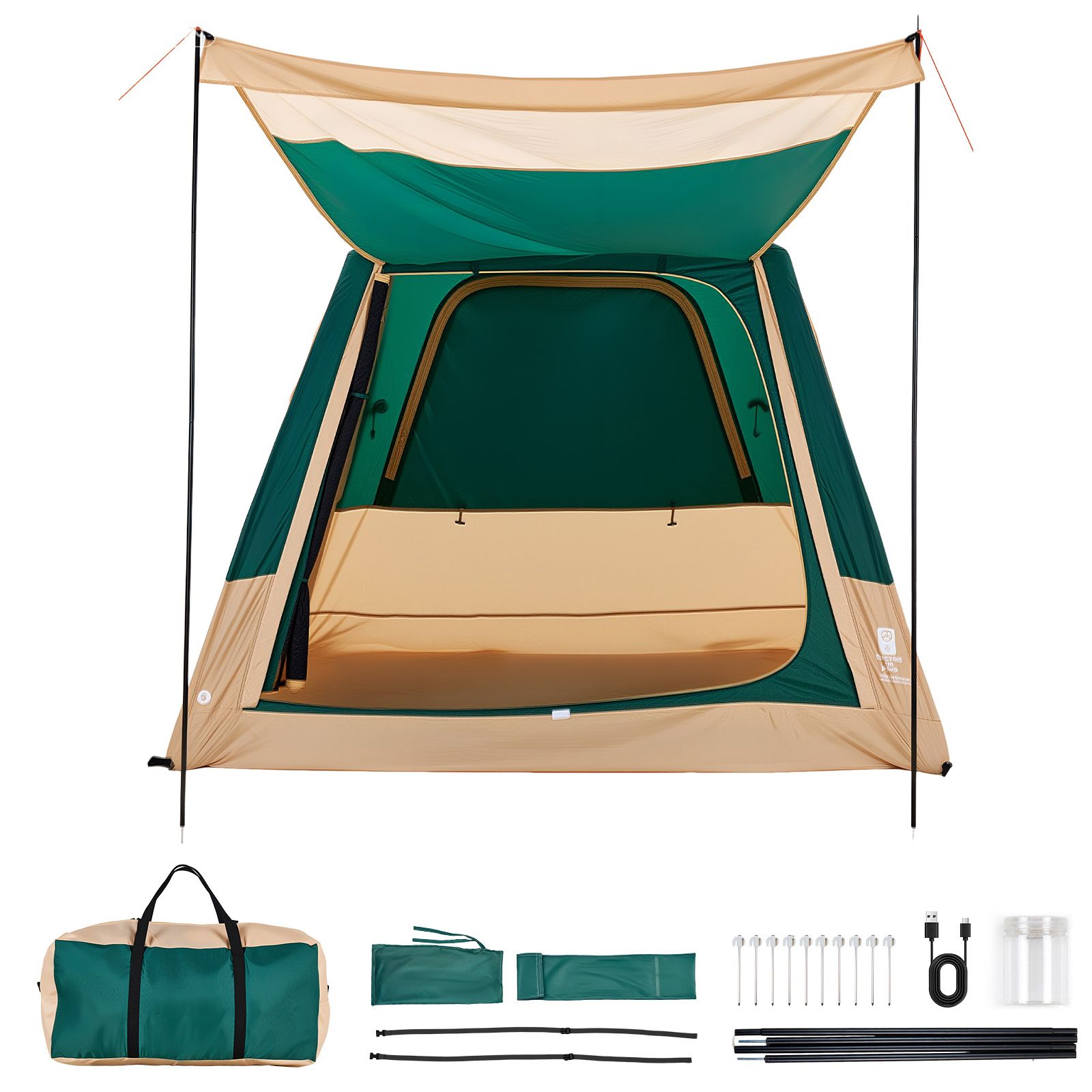 Campingzelt, 4-Personen Aufbla – Outdoor Camping On Youtube Bewertung und Preis