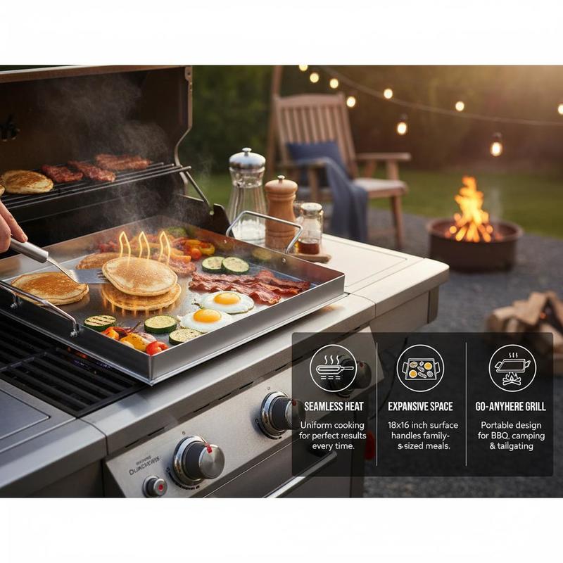 Universelle Flachgrillplatte 1 – Kitchen Outdoor Camping Bewertung und Preis