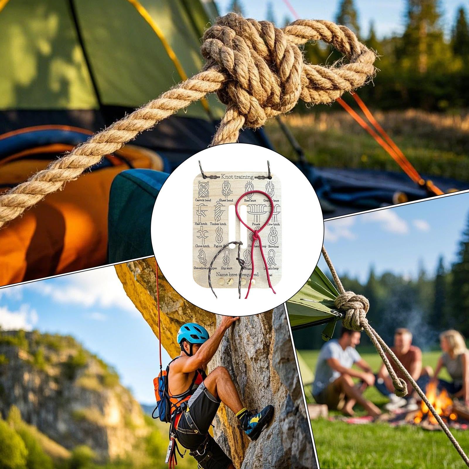 Kreatives Knotenbinden-Übungsb – Outdoor Camping Ideas Bewertung und Preis