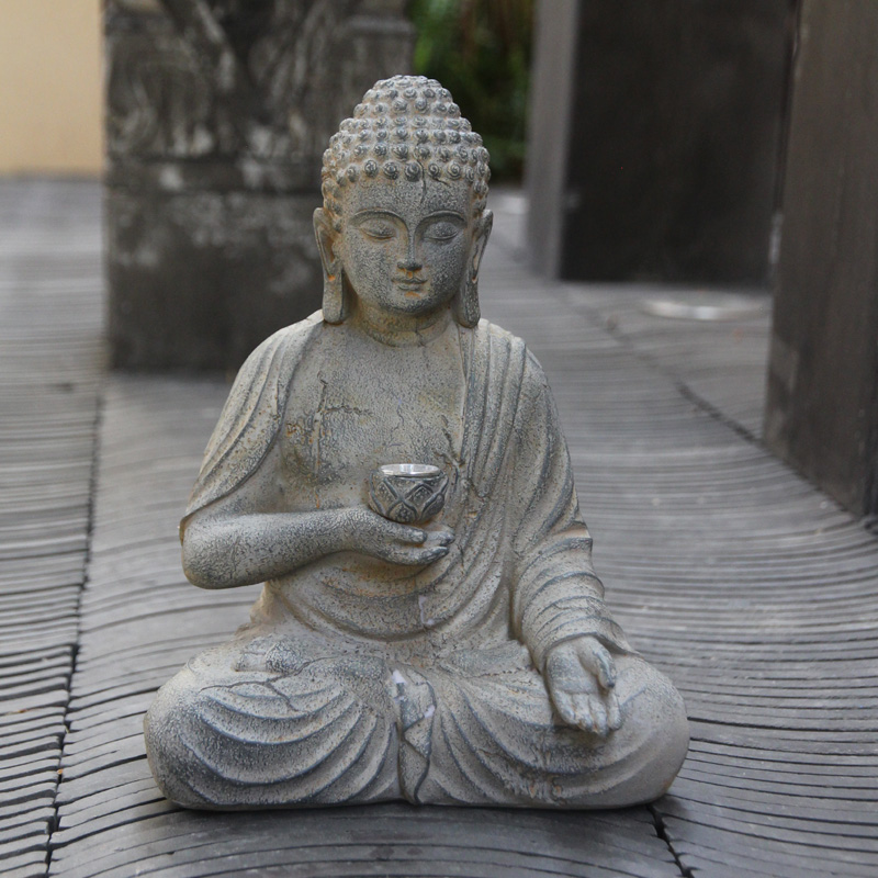 Harz Solar Buddha Statue Skulp – Outdoor Camping Japan Bewertung und Preis