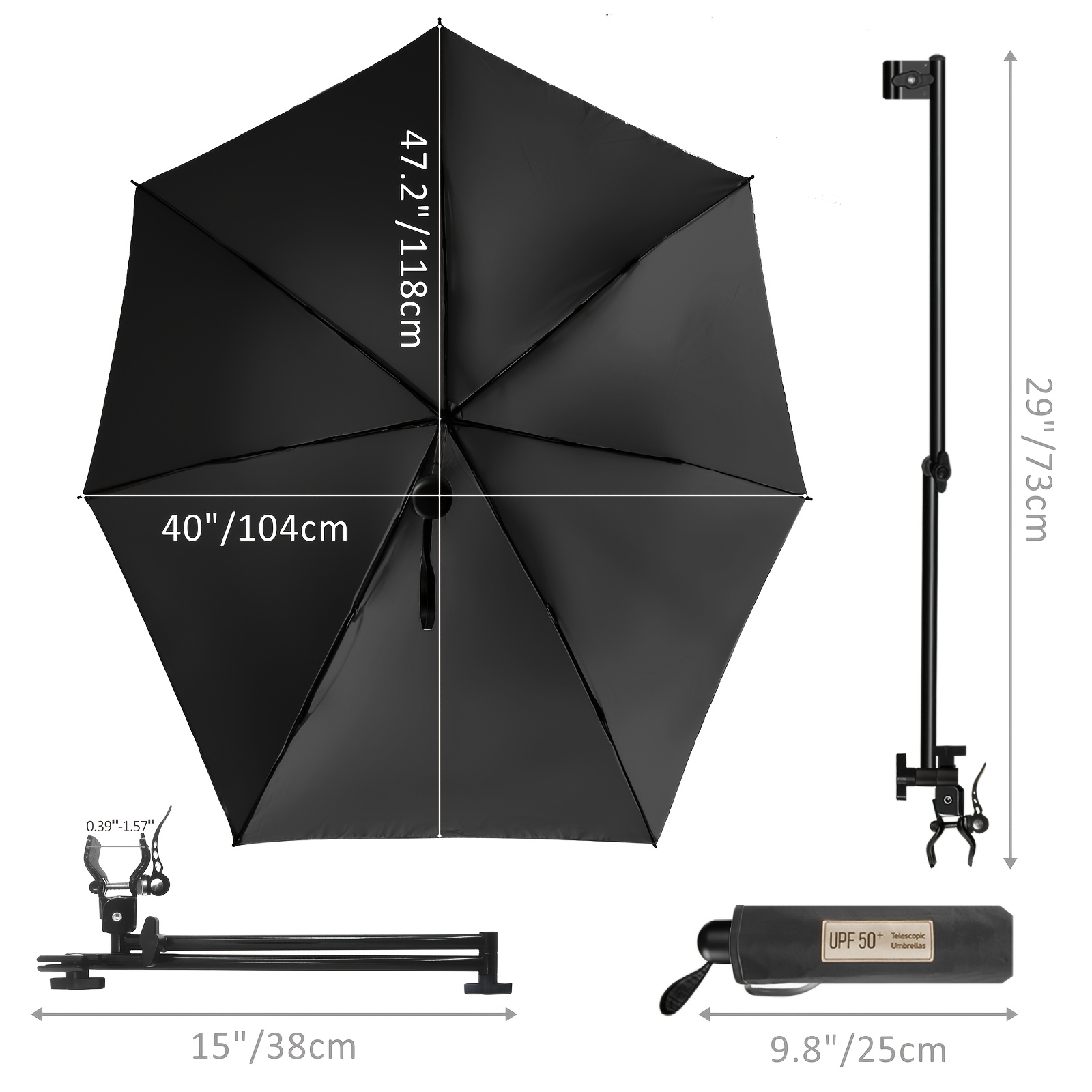 UPF 50+ Klemm-Sonnenschirm für – Outdoor Camping On Youtube Bewertung und Preis