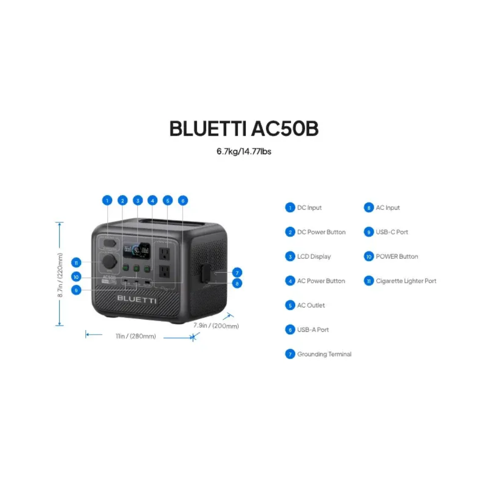 BLUETTI AC50B Tragbare Powerst – Outdoor Camping Outfit Bewertung und Preis