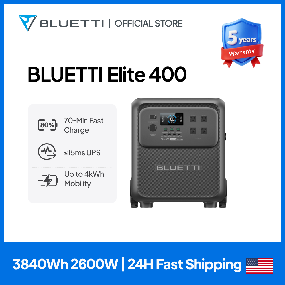 BLUETTI Elite 400 2600W 3840Wh – Outdoor Camping Outfit Bewertung und Preis