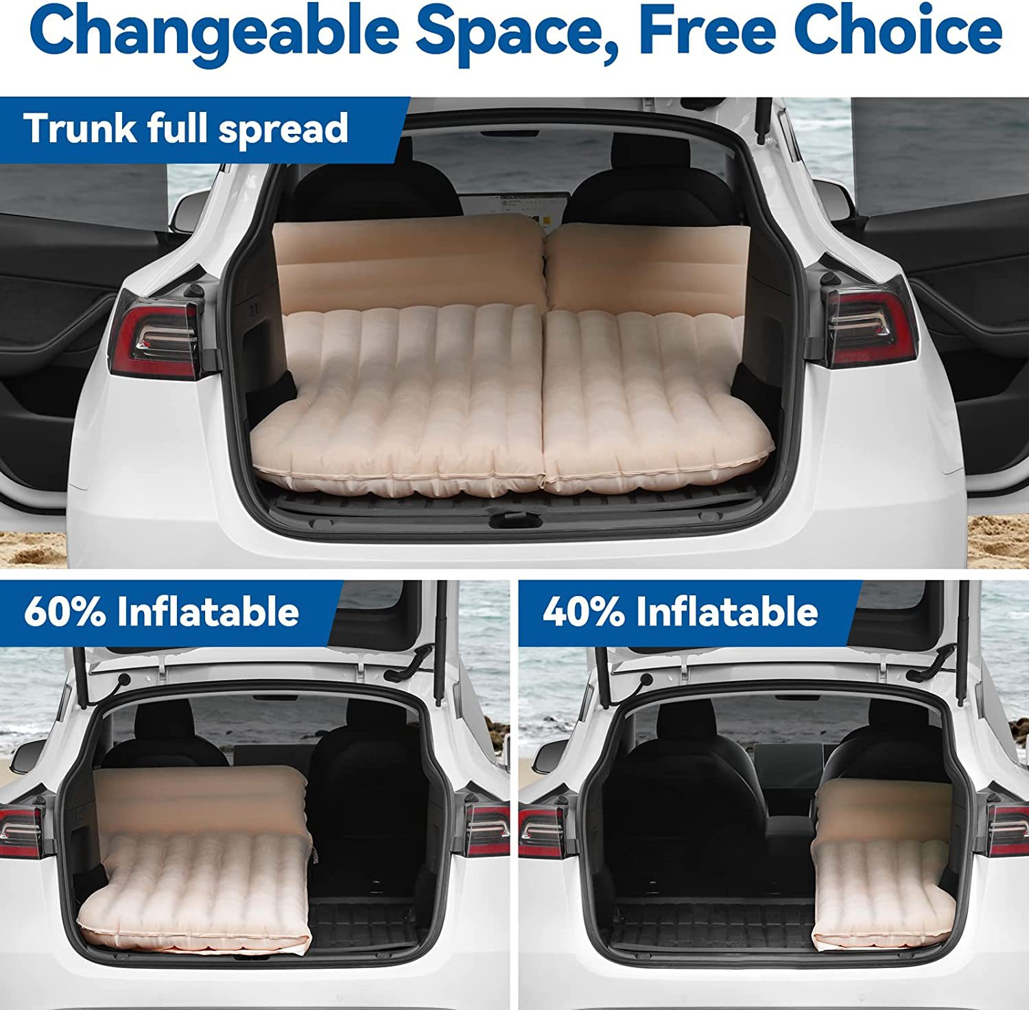 Auto Aufblasbare Bett Für Tesl – Bed Outdoor Camping Bewertung und Preis