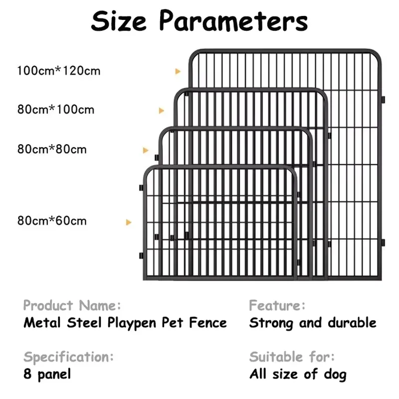 8-Panel-Hundezwinger aus Metal – Outdoor Camping Dog Kennel Bewertung und Preis