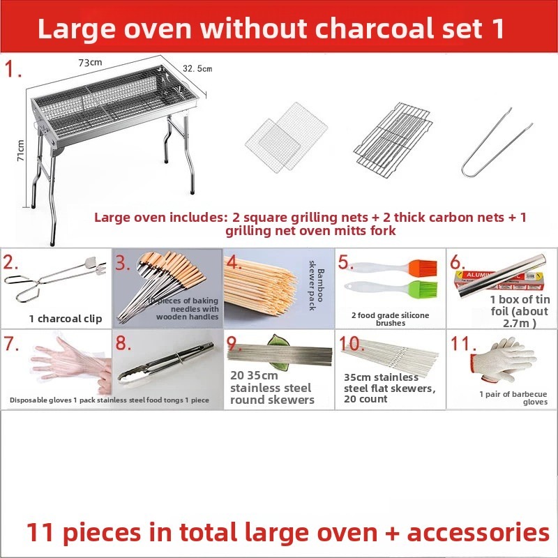 Großer klappbarer Holzkohlegri – Outdoor Camping Equipment Bewertung und Preis